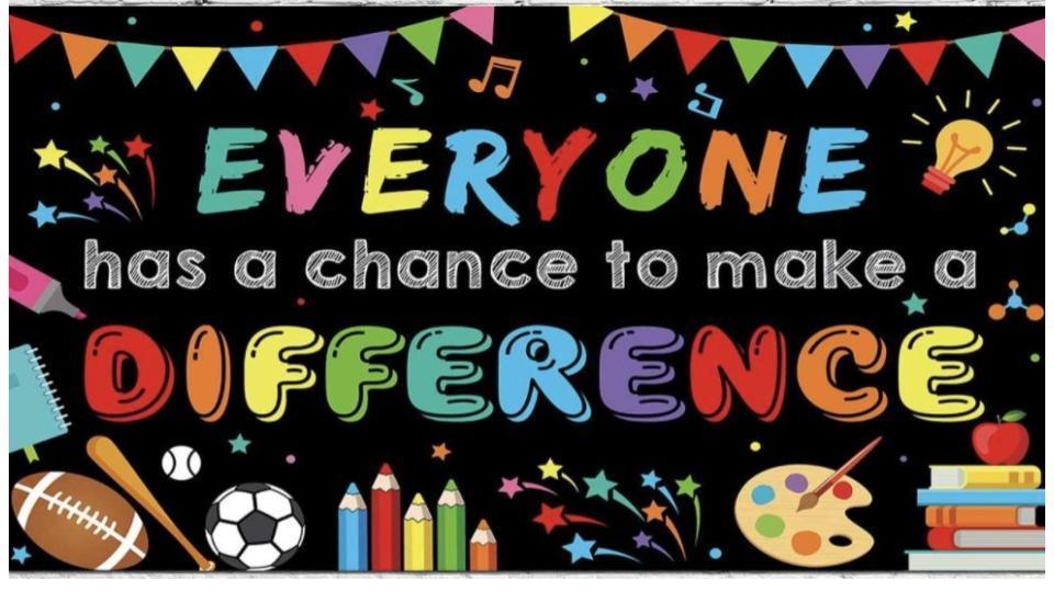Everyone has a chance to make a difference