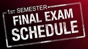 Final Exam Schedule