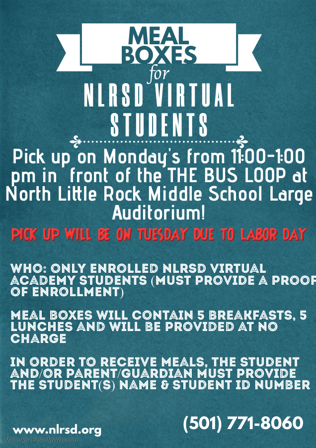 Meal Boxes for NLRSD Virtual Students