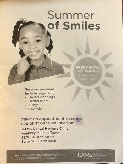 UAMS Free Dental Cleanings 