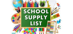 School Supply List 2019-2020