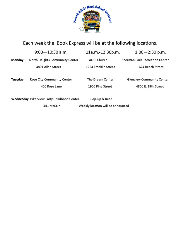 Book Express Schedule Indian Hills Elementary School